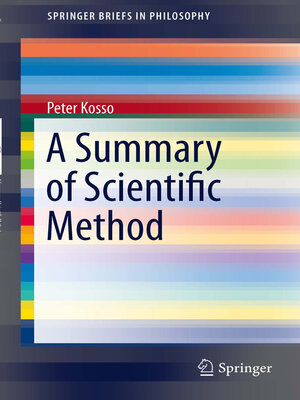 cover image of A Summary of Scientific Method